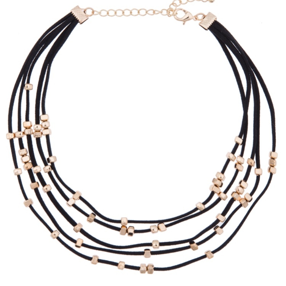 Faux Suede Layered Necklace from Eloquii.